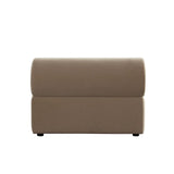 Zia Armless Chair in Light Camel Performance Velvet Fabric