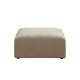 Zia Ottoman in Light Camel Performance Velvet Fabric