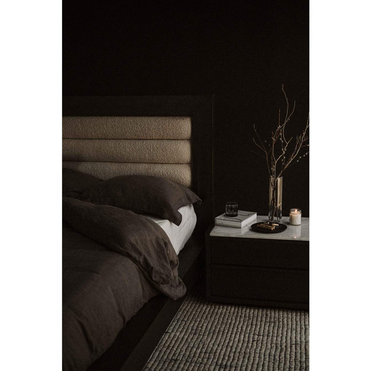 ZT-1028-25 Ashcroft Nightstand Dark Grey