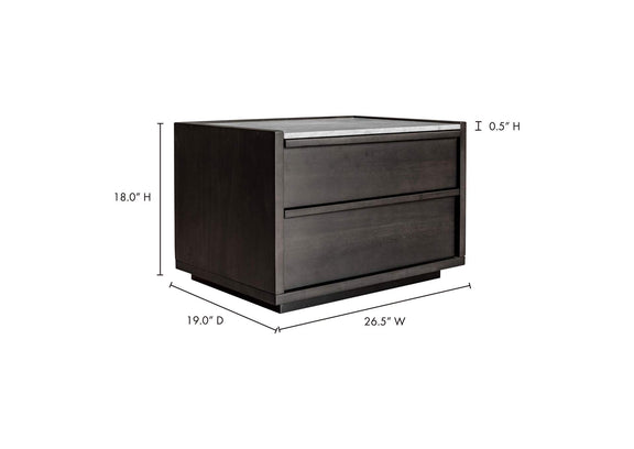 ZT-1028-25 Ashcroft Nightstand Dark Grey