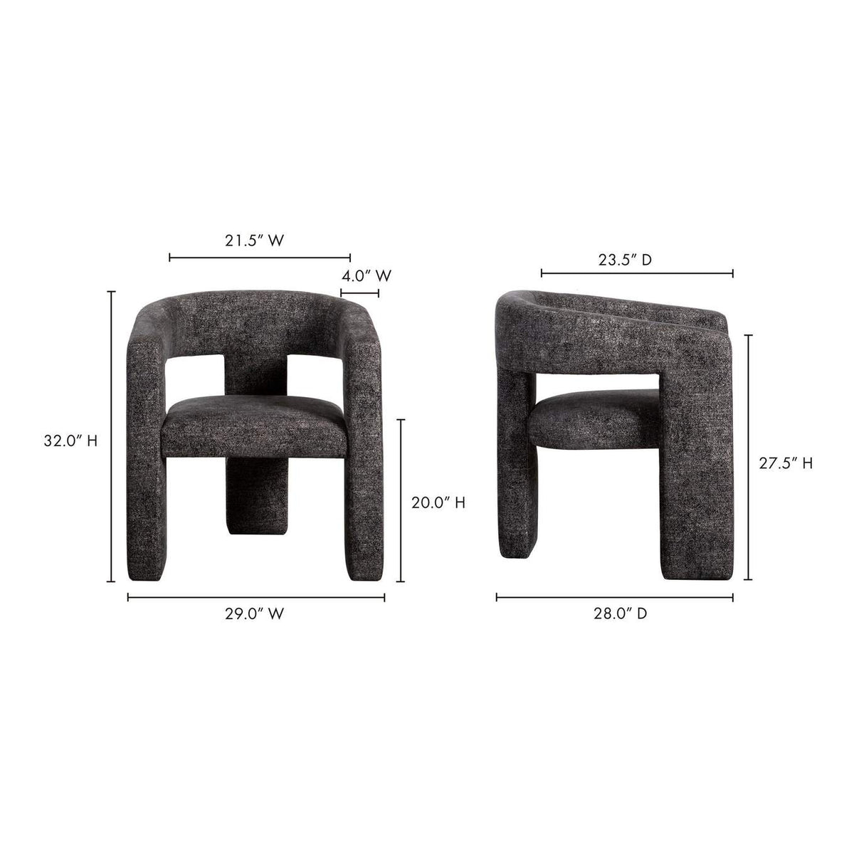 ZT-1032-02 Elo Chair Black