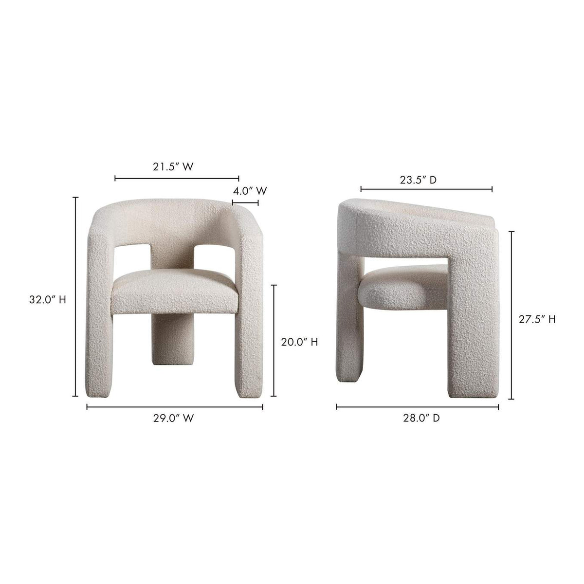 ZT-1032-18 Elo Chair White