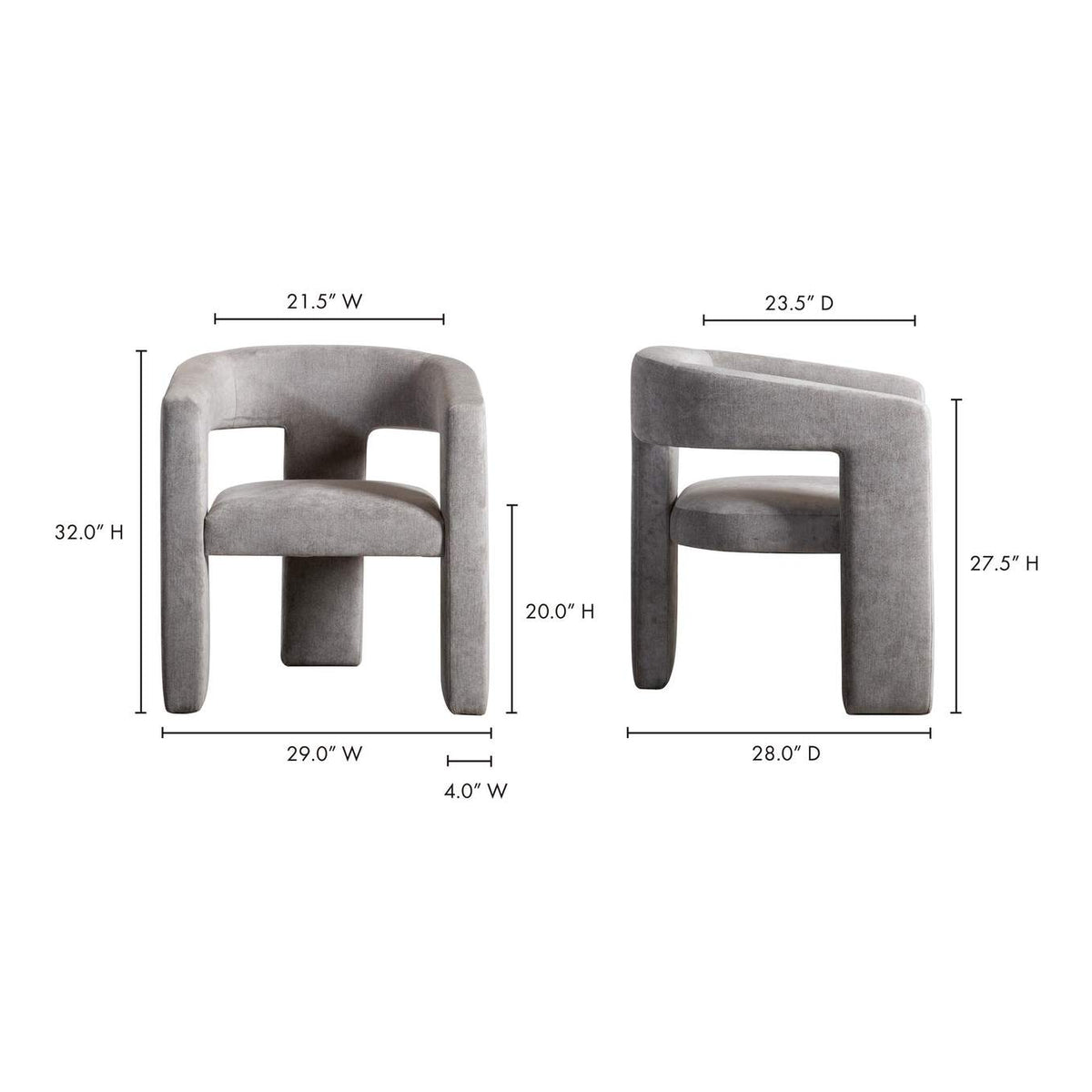 ZT-1032-29 Elo Chair Light Grey