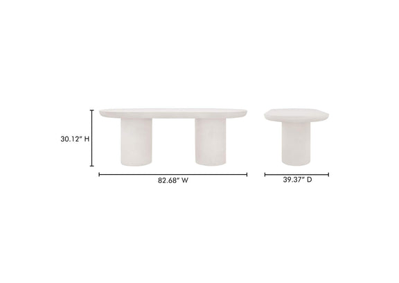 ZT-1033-05-0 Rocca Dining Table Cream