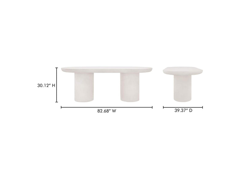 ZT-1033-05-0 Rocca Dining Table Cream