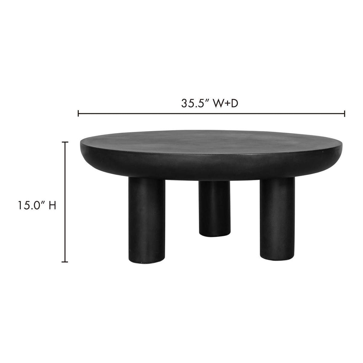 ZT-1035-02-0 Rocca Coffee Table Black