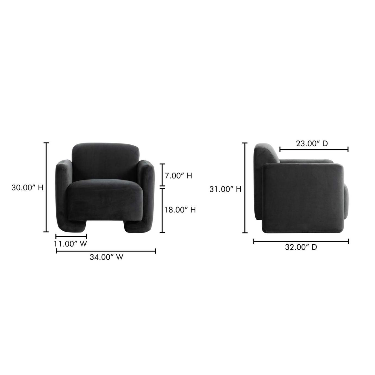 ZT-1039-07 Fallon Accent Chair Shadow Grey