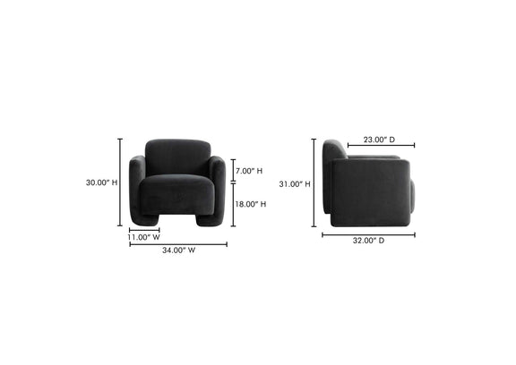 ZT-1039-07 Fallon Accent Chair Shadow Grey