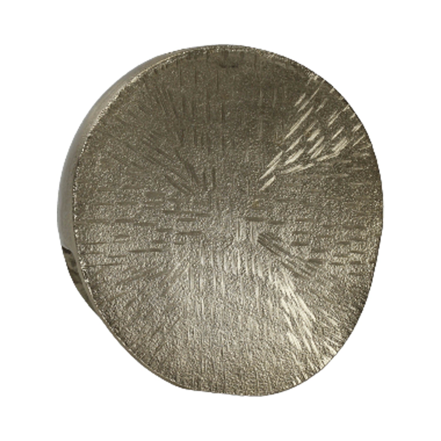 Metal 12" Etched Oval Vase - Champagne