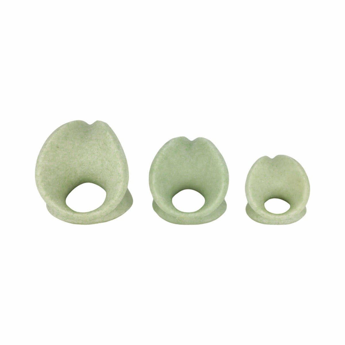 4" / 5" / 6" Zelen Quartz Resin Spheres (Set of 3) - Green