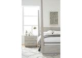DEZ781 Destination Two Drawer Nightstand In Cotton Grey