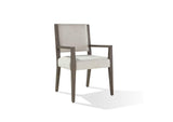 FQBM64B Oakland Upholstered Arm Chair In Brunette (Set of 2)