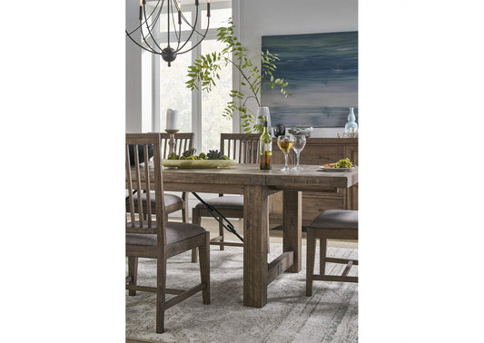 8FJ866 Autumn Solid Wood Upholstered Dining Chair In Flint Oak