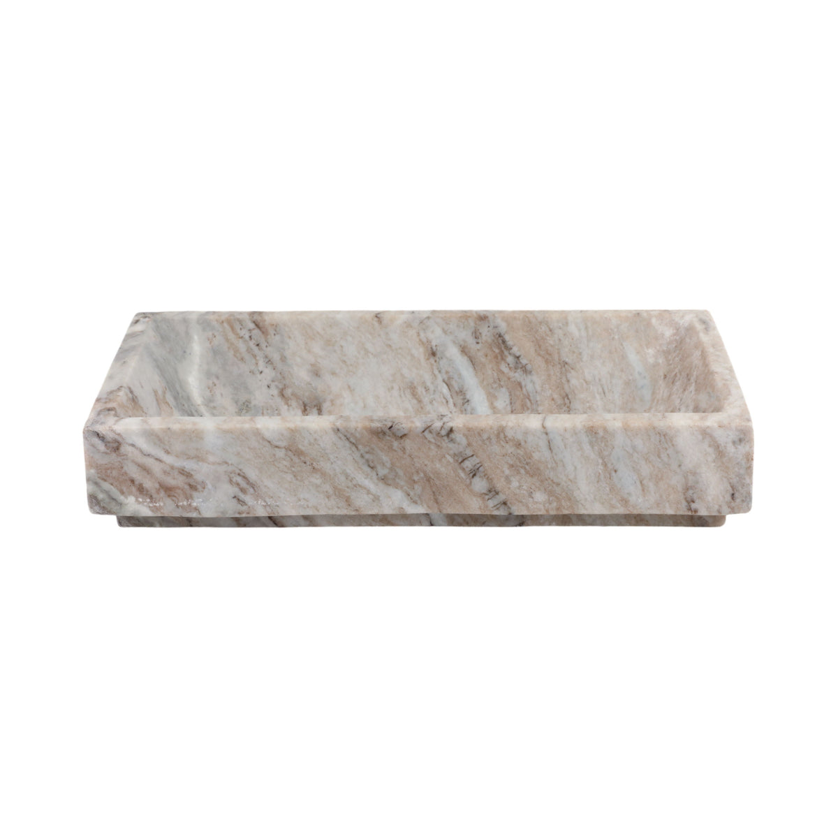 Dakota Marble Tray - Brown