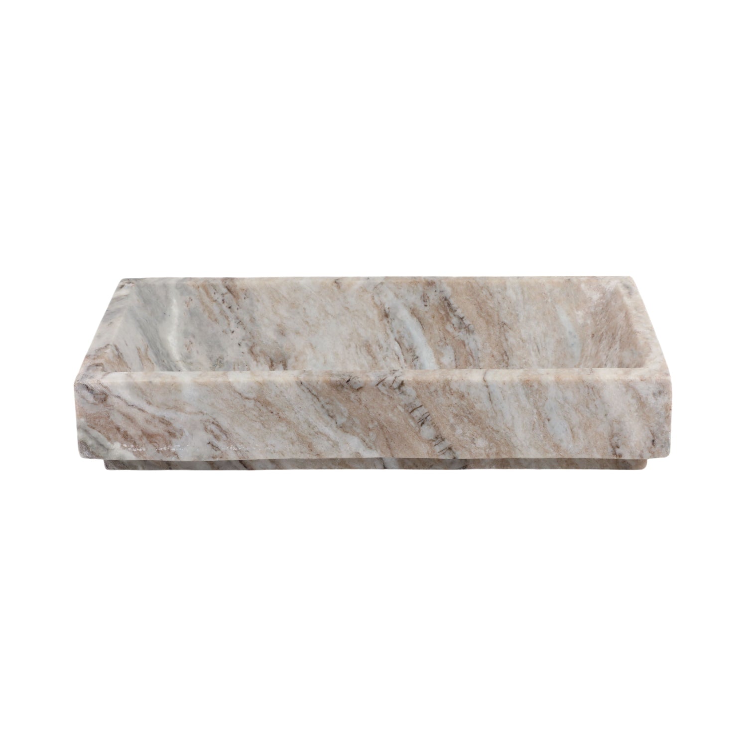 Dakota Marble Tray - Brown
