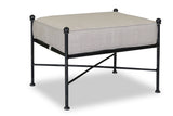 Provence - Ottoman, With Self Welt - Canvas Flax / Black