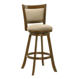 Aiden - Modern Farmhouse Swivel Wood Bar Height Kitchen Bar Stool