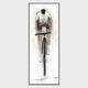 Dane - 30" x 80" Painting Art by Buddy Whitlock - White / Gray