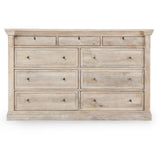 Adelaide - 9 Drawer Dresser - Natural Cream Wash