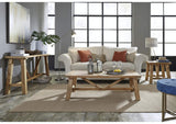 8W6822 Harby Reclaimed Wood Square Side Table In Rustic Tawny