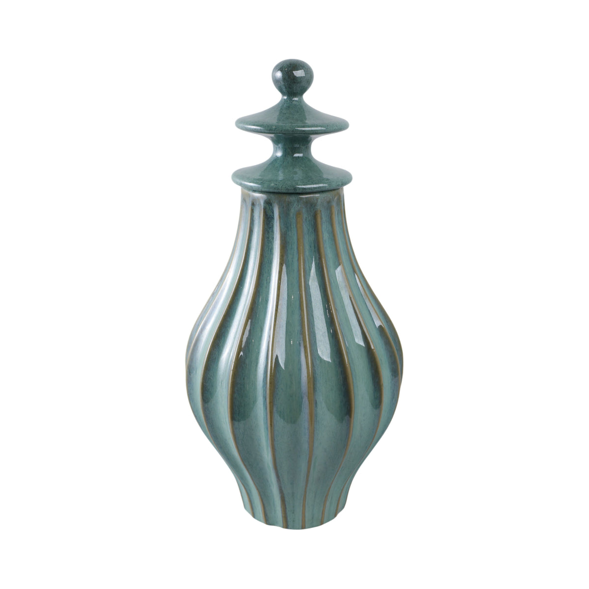 Corvallis Large Lidded Jar - Blue