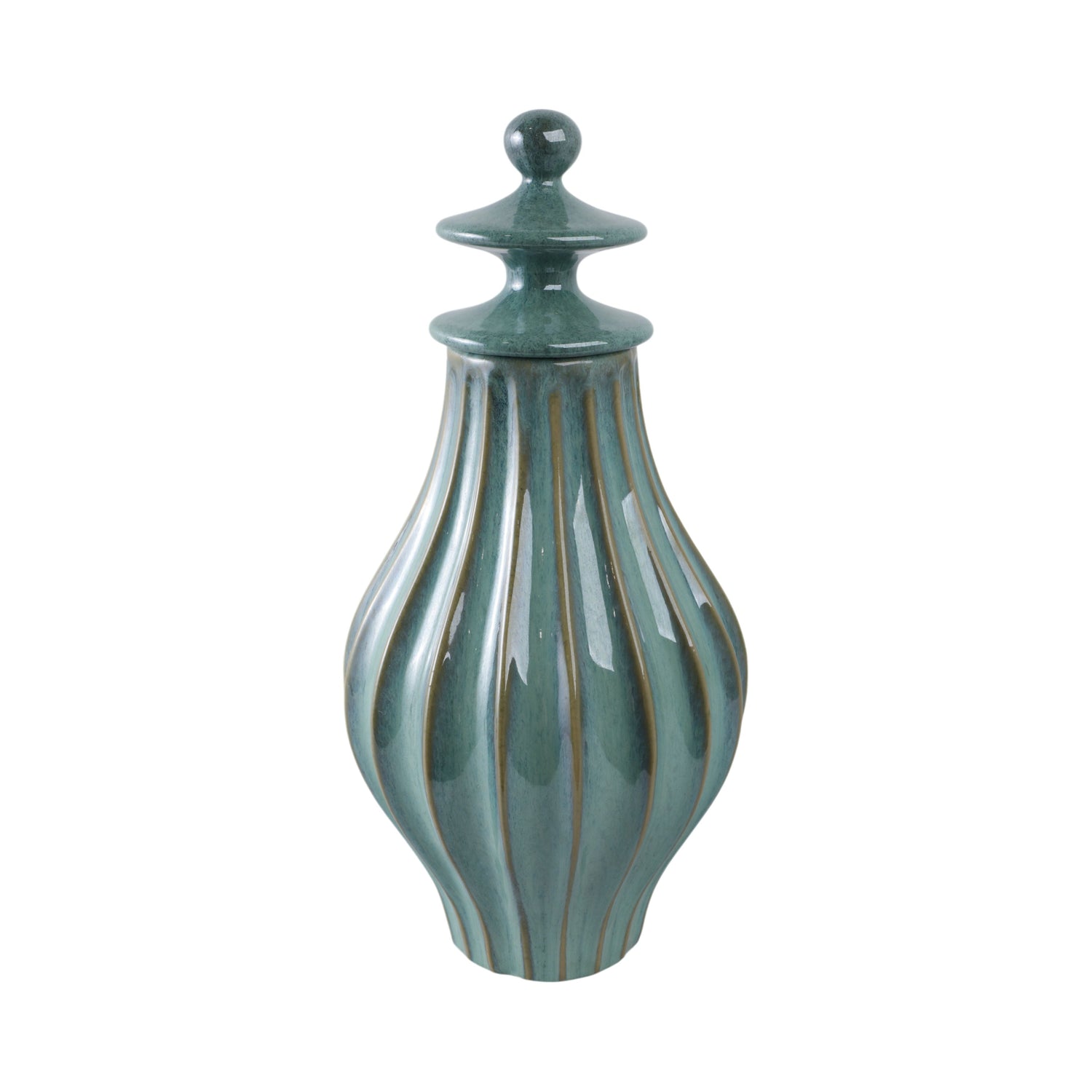 Corvallis Large Lidded Jar - Blue