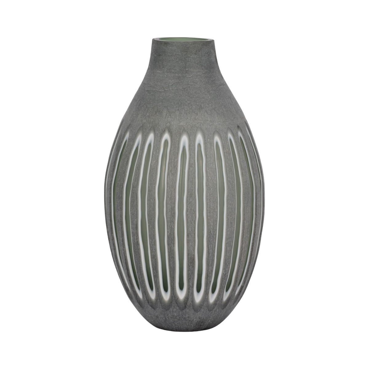 Abbot Large Glass Vase - Green