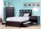 RV23D4 Riva Wood Storage Bed In Espresso