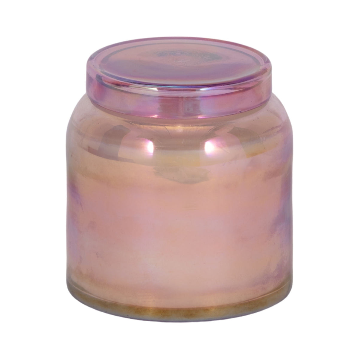 4" 21 Oz Jasmine Luster Lidded Candle - Pink