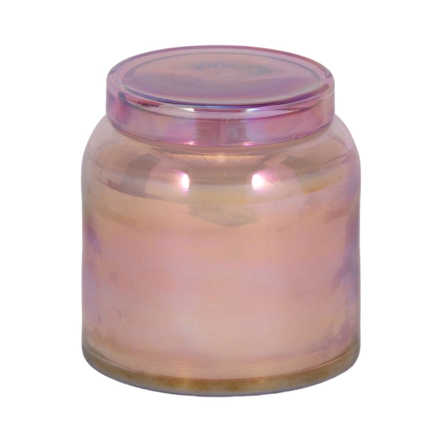 4" 21 Oz Jasmine Luster Lidded Candle - Pink