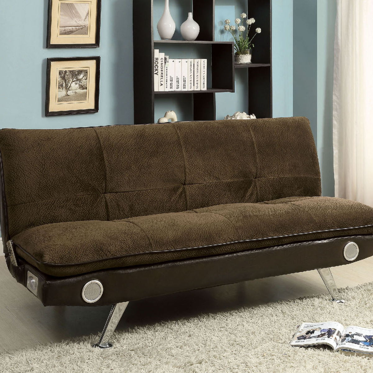 Gallagher - Futon Sofa With Bluetooth Speaker