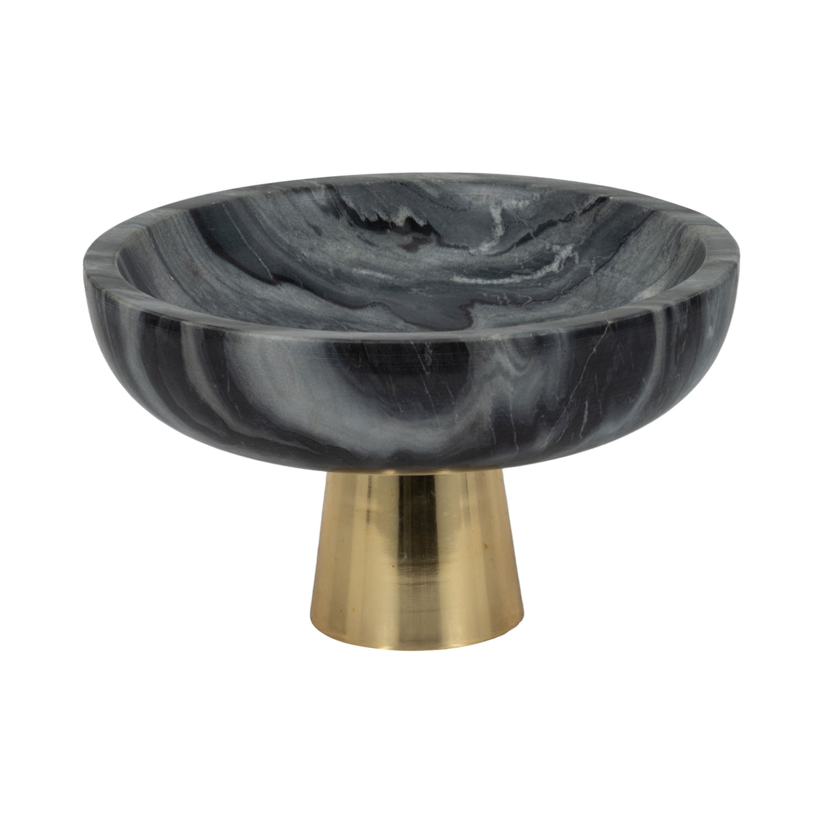 12" Dazey Marble Bowl - Gray