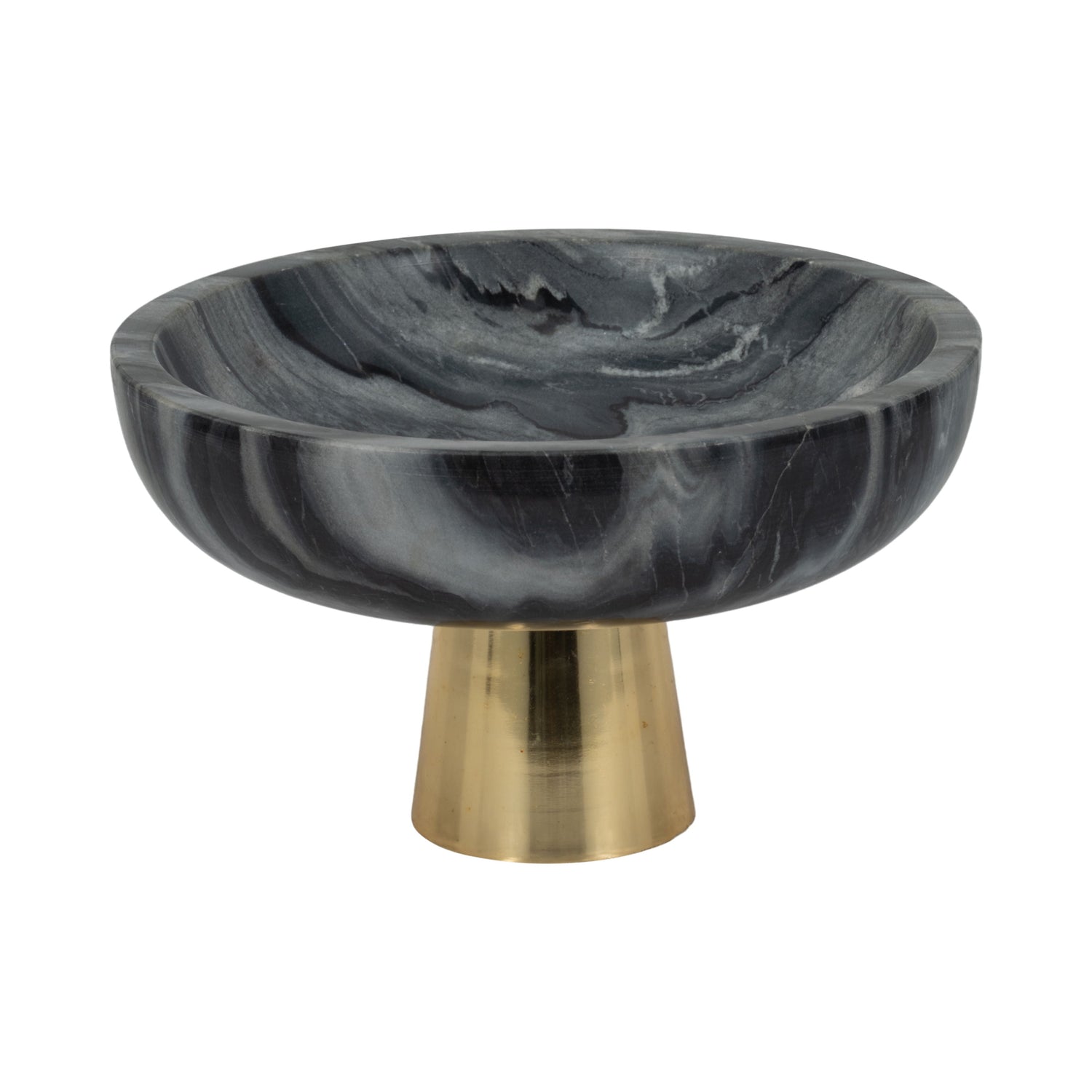 12" Dazey Marble Bowl - Gray