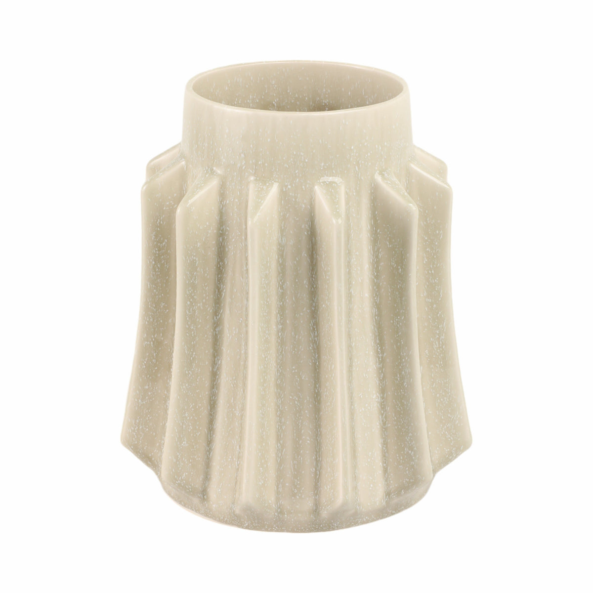 Obidos Small And Wide Portugal Vase - Taupe