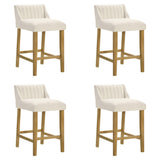 Fauna - Modern Transitional Wood Counter Height Kitchen Bar Stool
