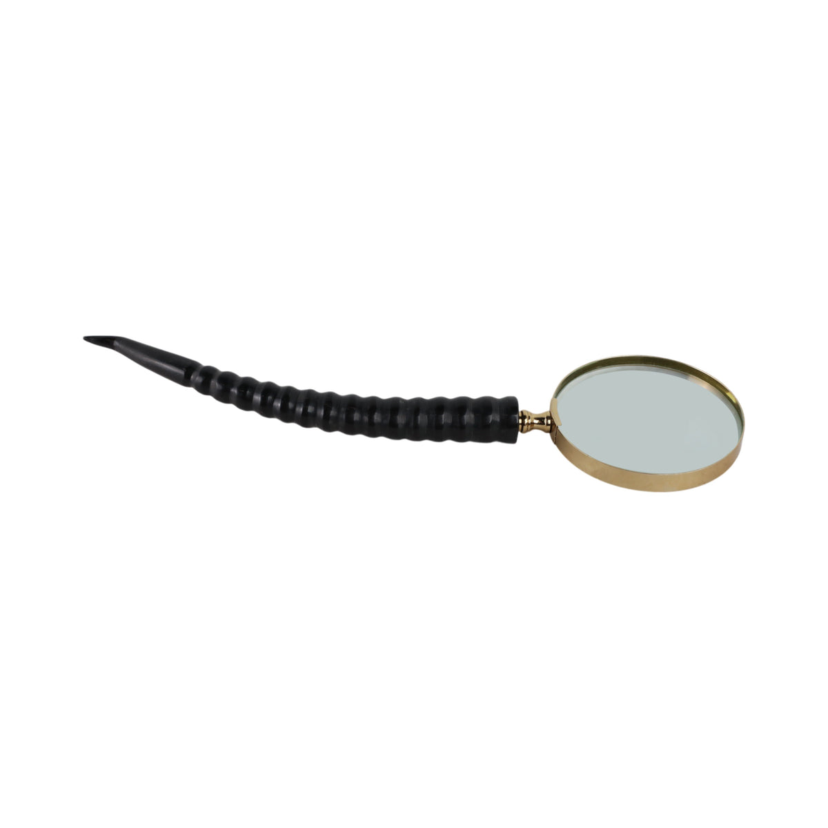 Lennon Horn Magnifying Glass - Black