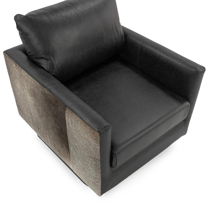 Lathe - Leather/Hide Accent Chair