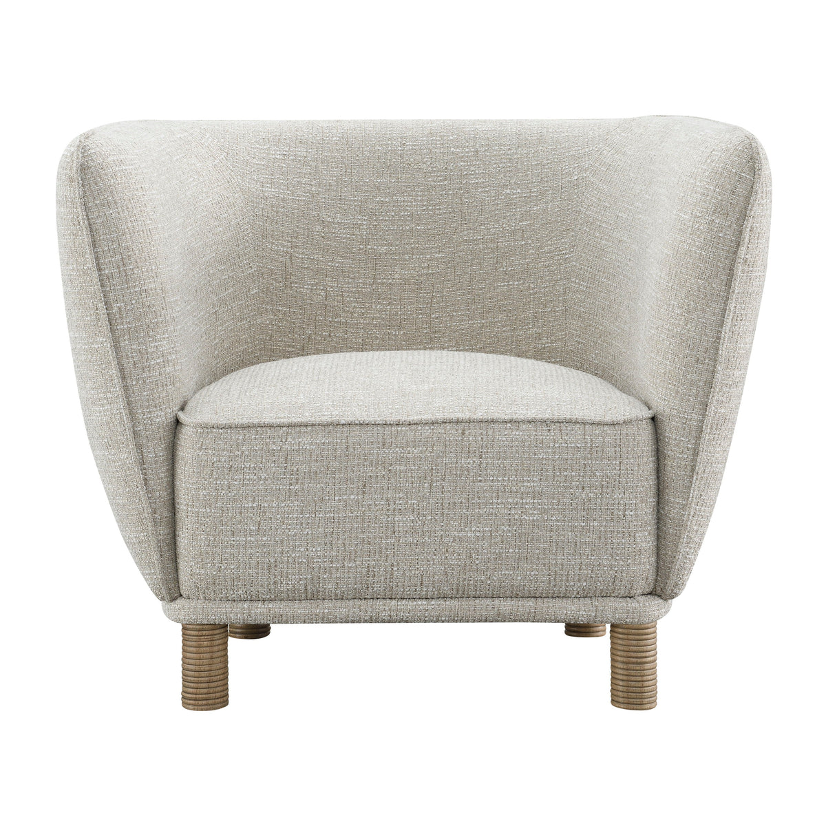 High Back Accent Chair- Ivory