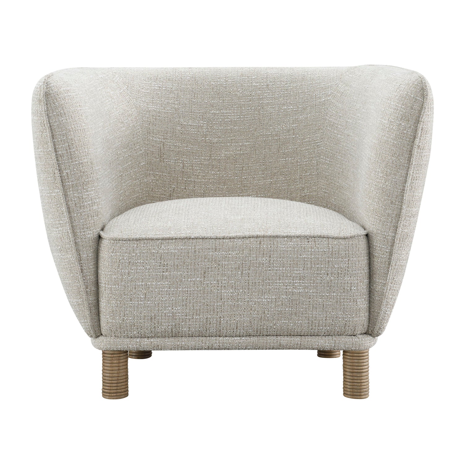 High Back Accent Chair- Ivory