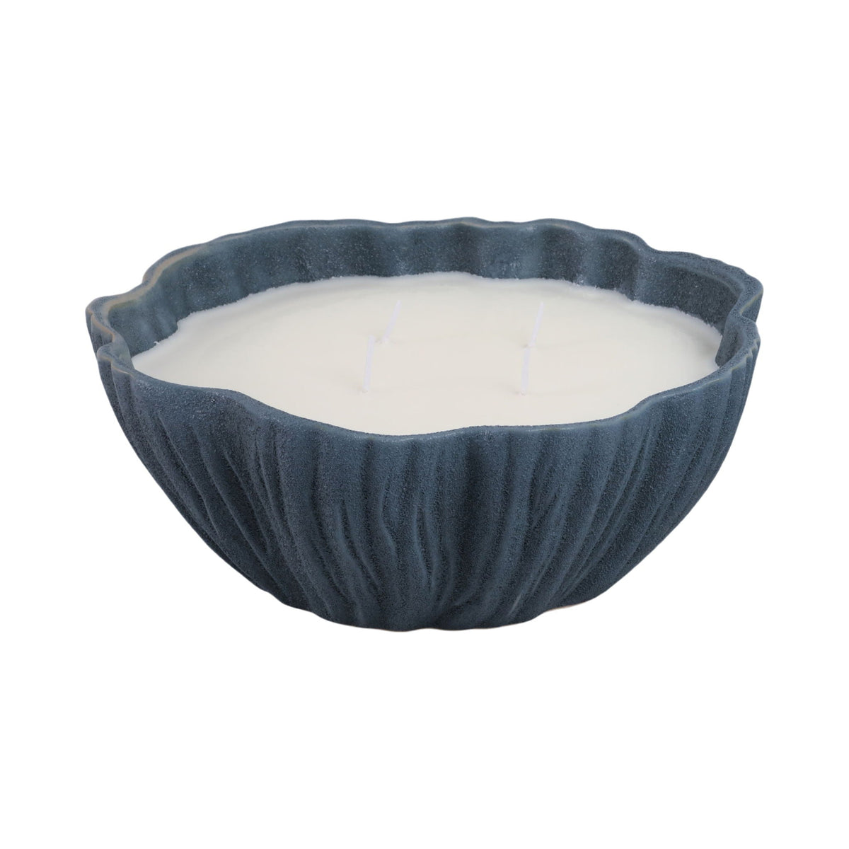 11" x 11" 44 Oz Pink Beach Wavy Candle - Blue