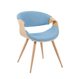 Butterfly - Upholstered Dining Chair - Brown Oak