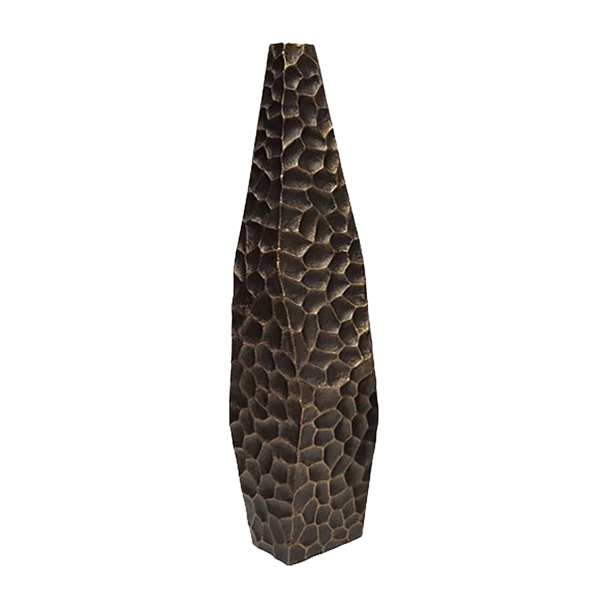 24" Balaz Asymetrical Metal Vase - Bronze / Cooper