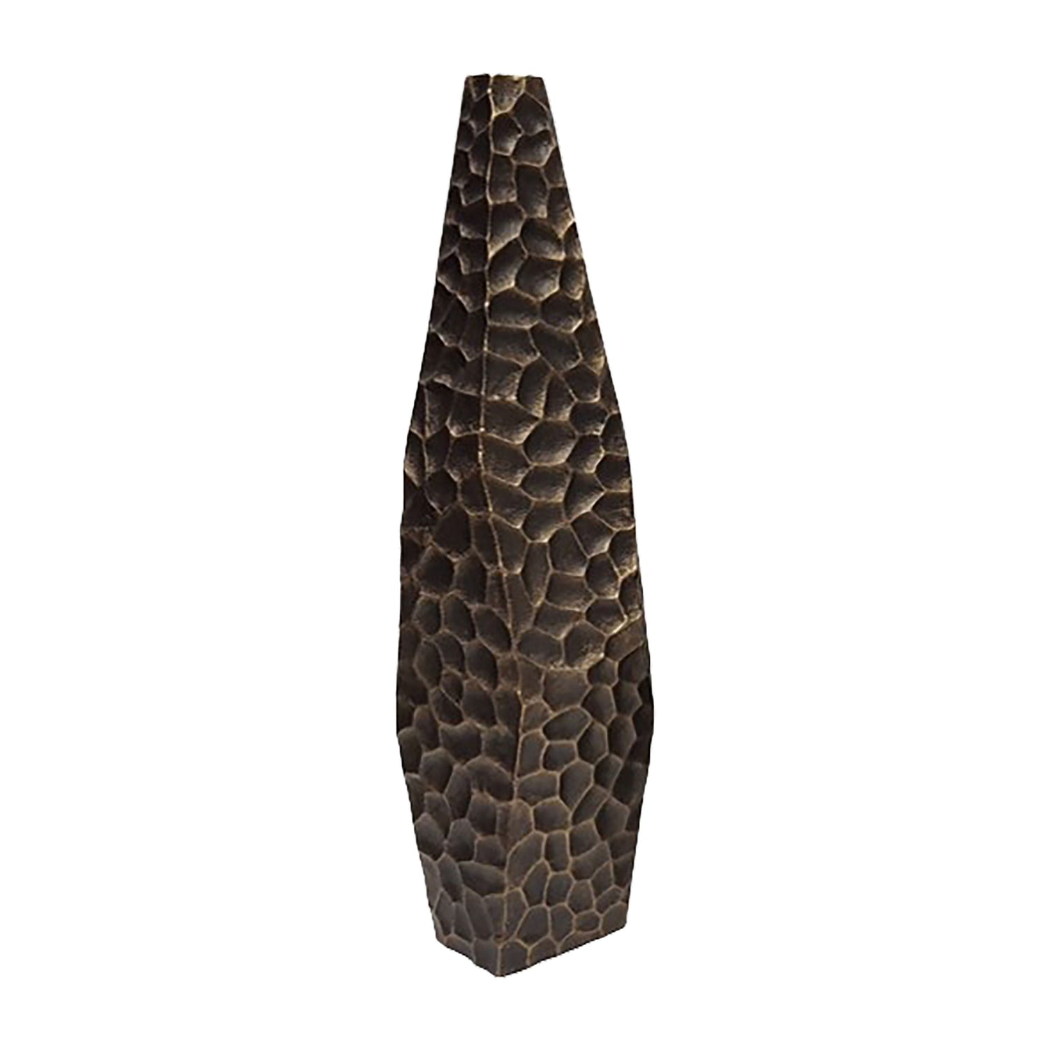 24" Balaz Asymetrical Metal Vase - Bronze / Cooper