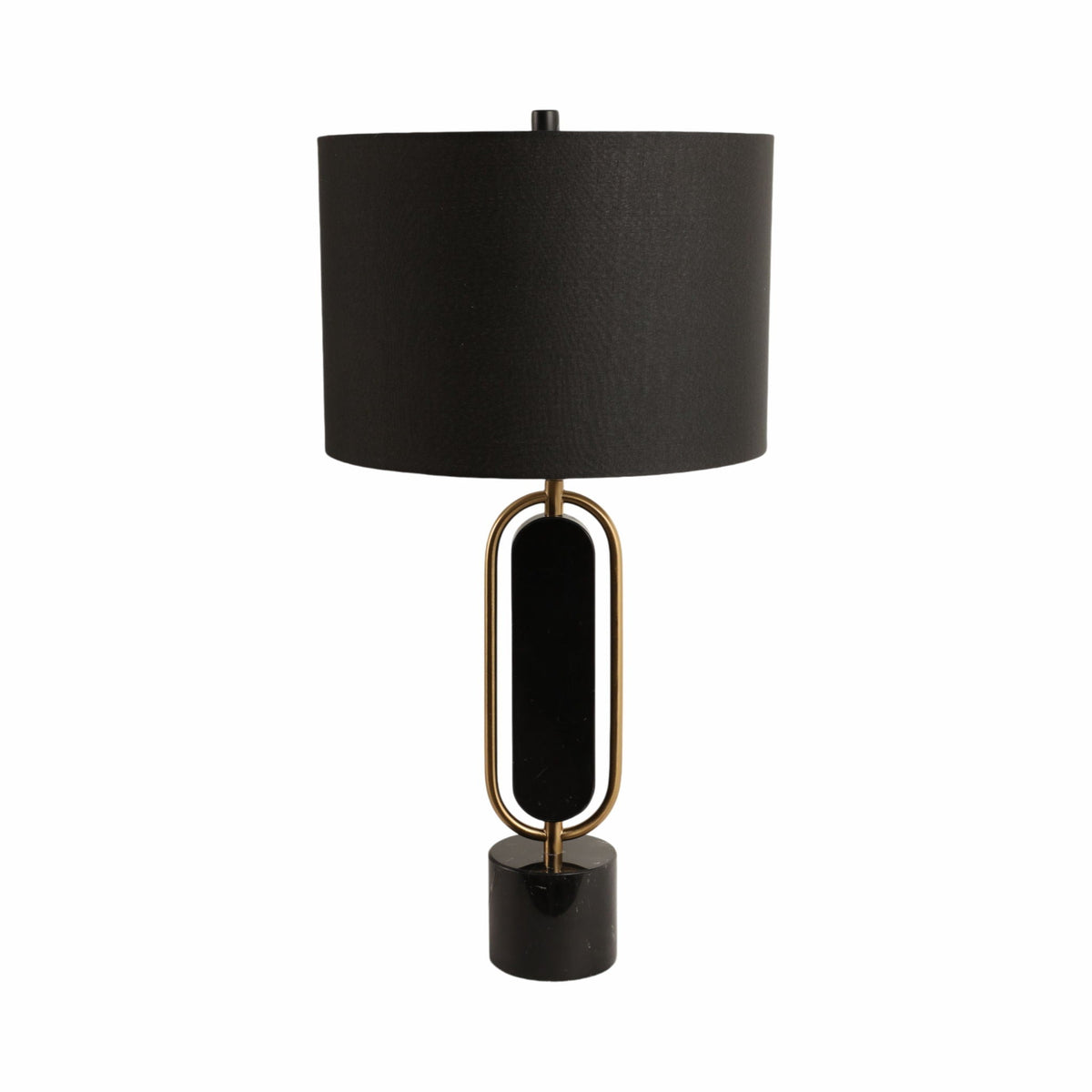 Metal / Marble Table Lamp 30" - Gold / Black