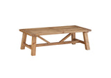 8W6821 Harby Reclaimed Wood Rectangular Coffee Table In Rustic Tawny