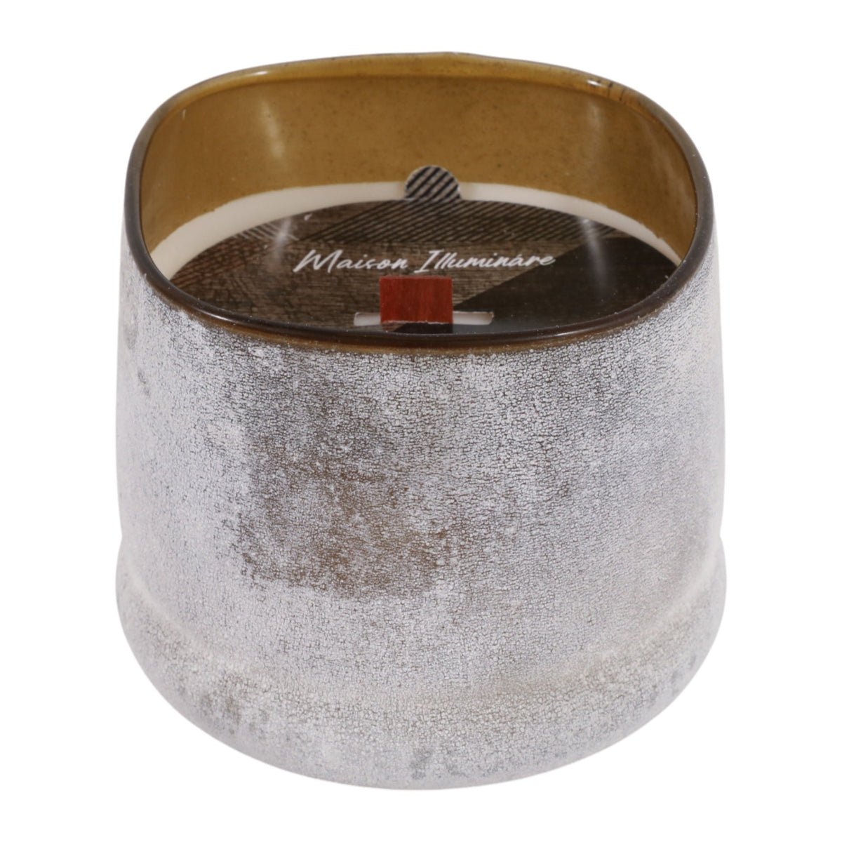 4" 12 Oz Sensual Amber Frosted Glass Candle - Multi