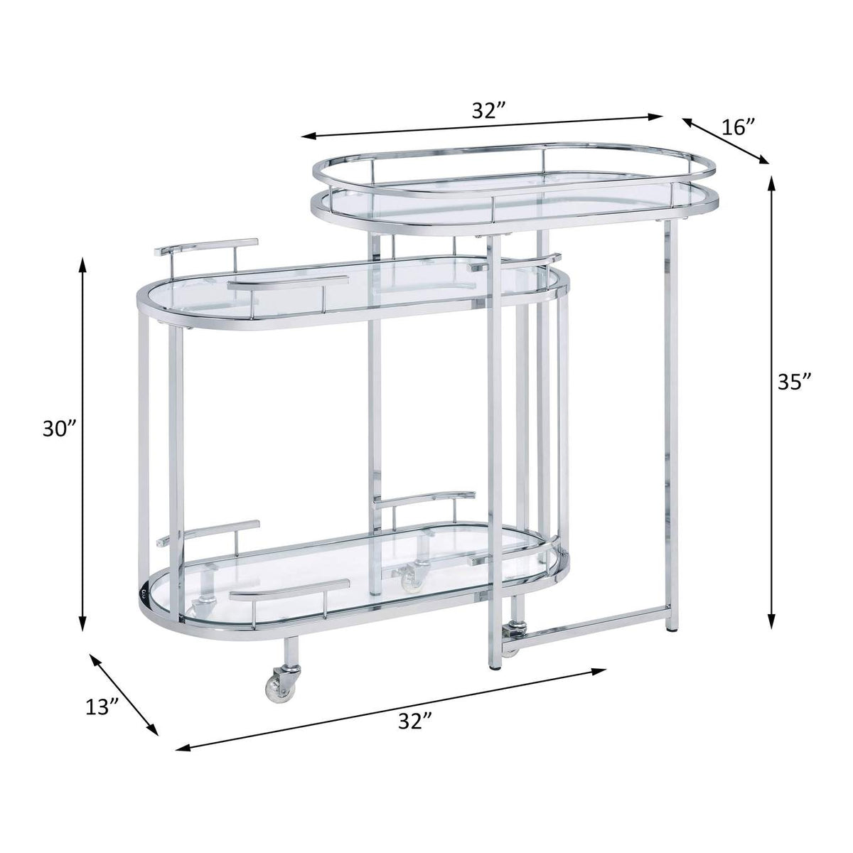 AC00162 Piffo Serving Cart Set