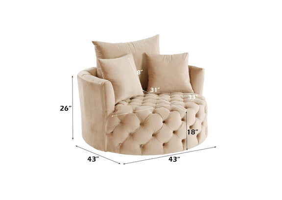 AC00290 Zunyas Accent Chair with Swivel