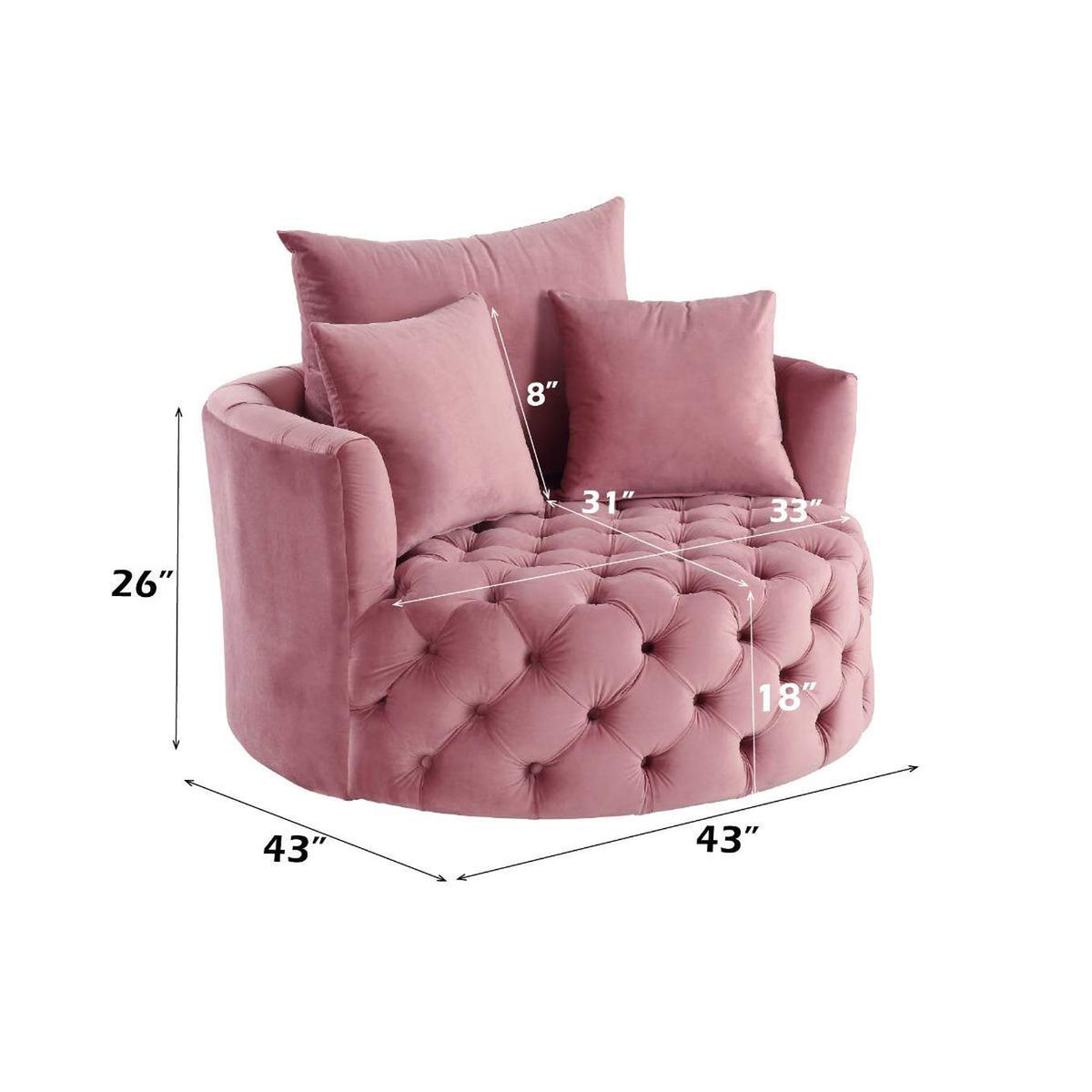 AC00291 Zunyas Accent Chair with Swivel