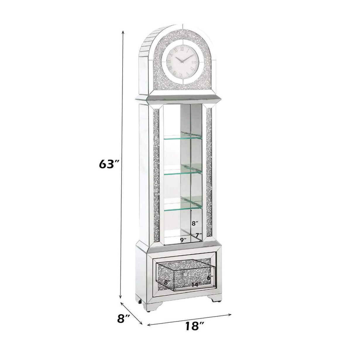 AC00353 Noralie Grandfather Clock with Led
